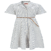 Carina Stripe Linen Long Dress