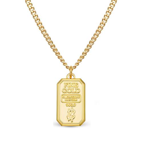 full image Gold Bar Flex Necklace Gold XS