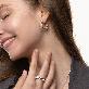 detail image3 Solar Circle White Earrings ( S925 )