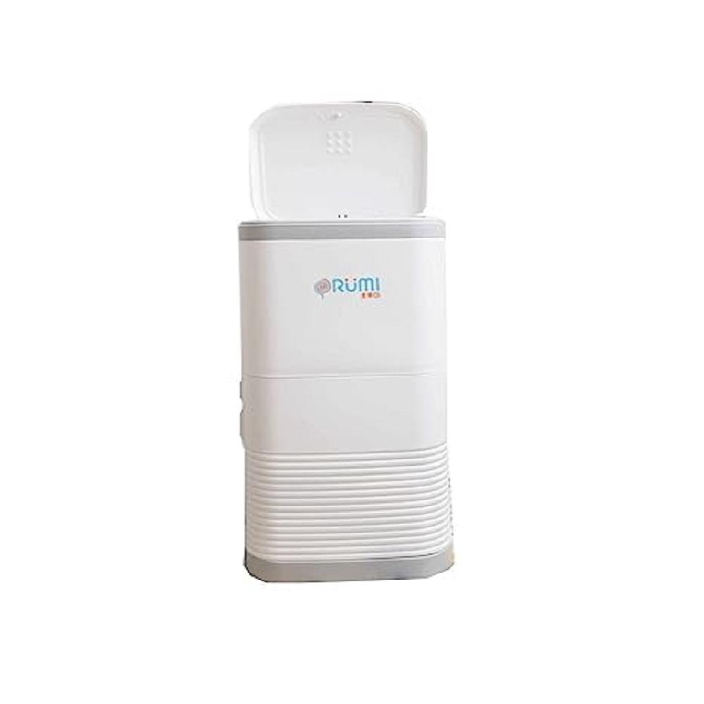 ORUMI Premium Eliminator Odor Trash Bin (16L) (Included 5 Refill Bags) - One-Click, Odor Free, Inter