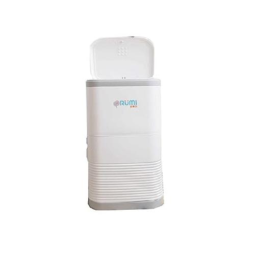 ORUMI Premium Eliminator Odor Trash Bin (16L) (Included 5 Refill Bags) - One-Click, Odor Free, Inter