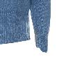 detail image2 Premium pure cashmere100 colorblock turtleneck - Misty blue