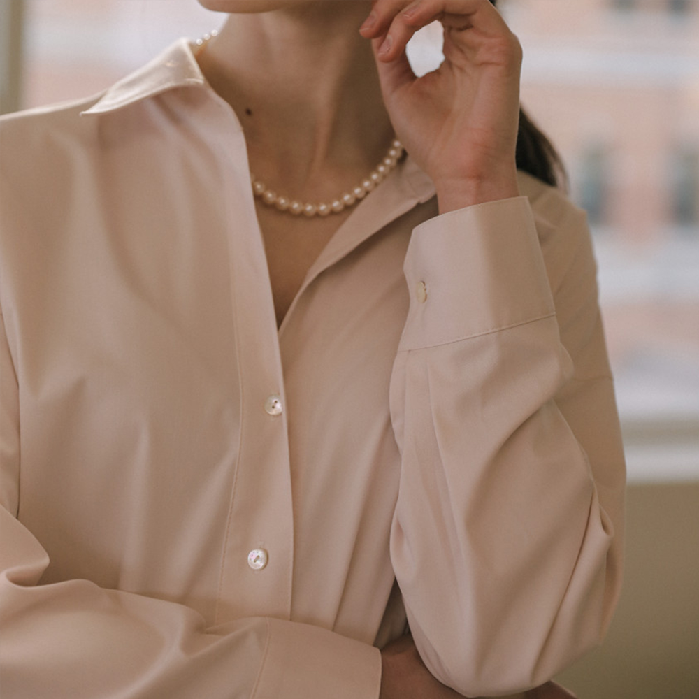 Single Standard Tuppe Shirt - Pink Ivory