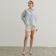 detail image4 Paper Like Loose Fit Toukpae Sister Shirt - Sky
