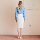 detail image2 Summer Slick Basic Pencil Skirt - Ivory