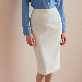 detail image3 Summer Slick Basic Pencil Skirt - Ivory
