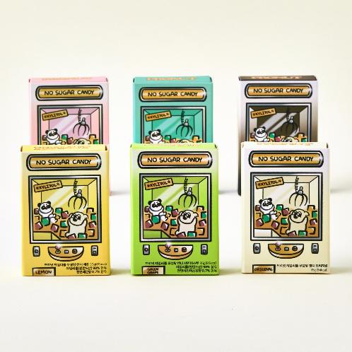NO sugar xylitol candy (6 flaovrs : original, peppermint, green grape, lemon, cola, peach)