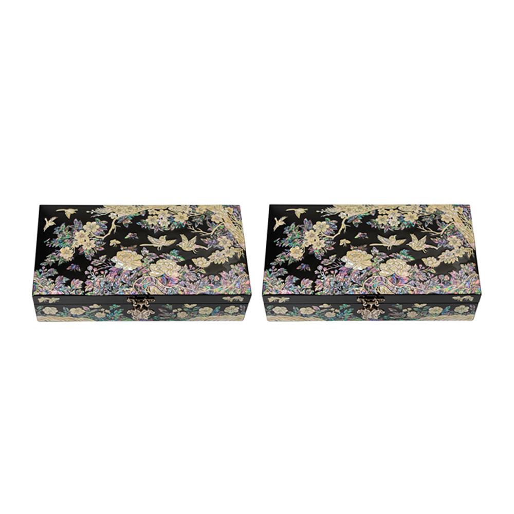 Mother of Pearl Jewelry Box 22plum