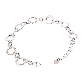 full image 2 Patterned Round Silver Bracelet (Dia-cut/Mint-patterned)
