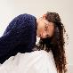 detail image3 Premium pure cashmere100 cable knitting roundneck pullover - My lady navy