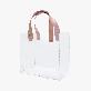 full image Red Lauder Point handle transparent bag small - bag - PVC - transparent - 20*17.5*10cm - 1ea