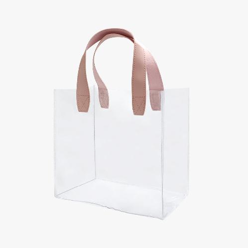 Red Lauder Point handle transparent bag small - bag - PVC - transparent - 20*17.5*10cm - 1ea