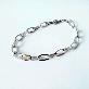 detail image2 Surgical steel simple oval link chain, one-size-fits-all layering layered bracelet