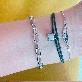 detail image3 Surgical steel simple oval link chain, one-size-fits-all layering layered bracelet