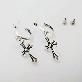 detail image2 925 Silver Vintage Cross Jimin Ring Earrings