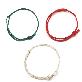 full image Wish bracelet for daily wear wite design, Braided bracelet, Thread braceleh color layering, Ring-typ