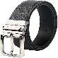 full image LineFit Men's Belt_Casual Dress Classic Jean Adjustable Automatic Stretch Buckle T01 Nickel (Sizes 2