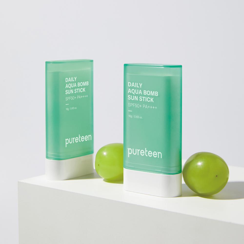 [PURETEEN] Daily AquaBomb Sun Stick SPF50+ PA++++,18g / Matt & Cooling Sunscreen