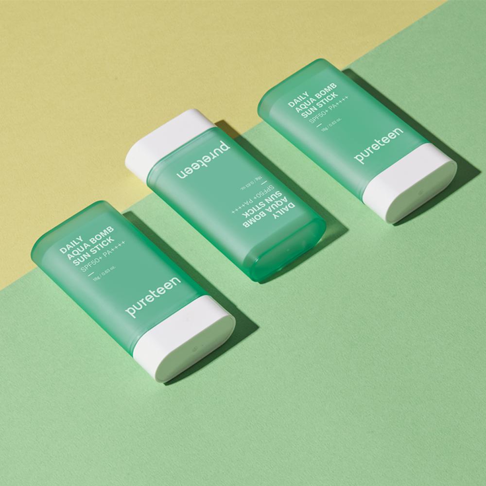 [PURETEEN] Daily AquaBomb Sun Stick SPF50+ PA++++,18g / Matt & Cooling Sunscreen