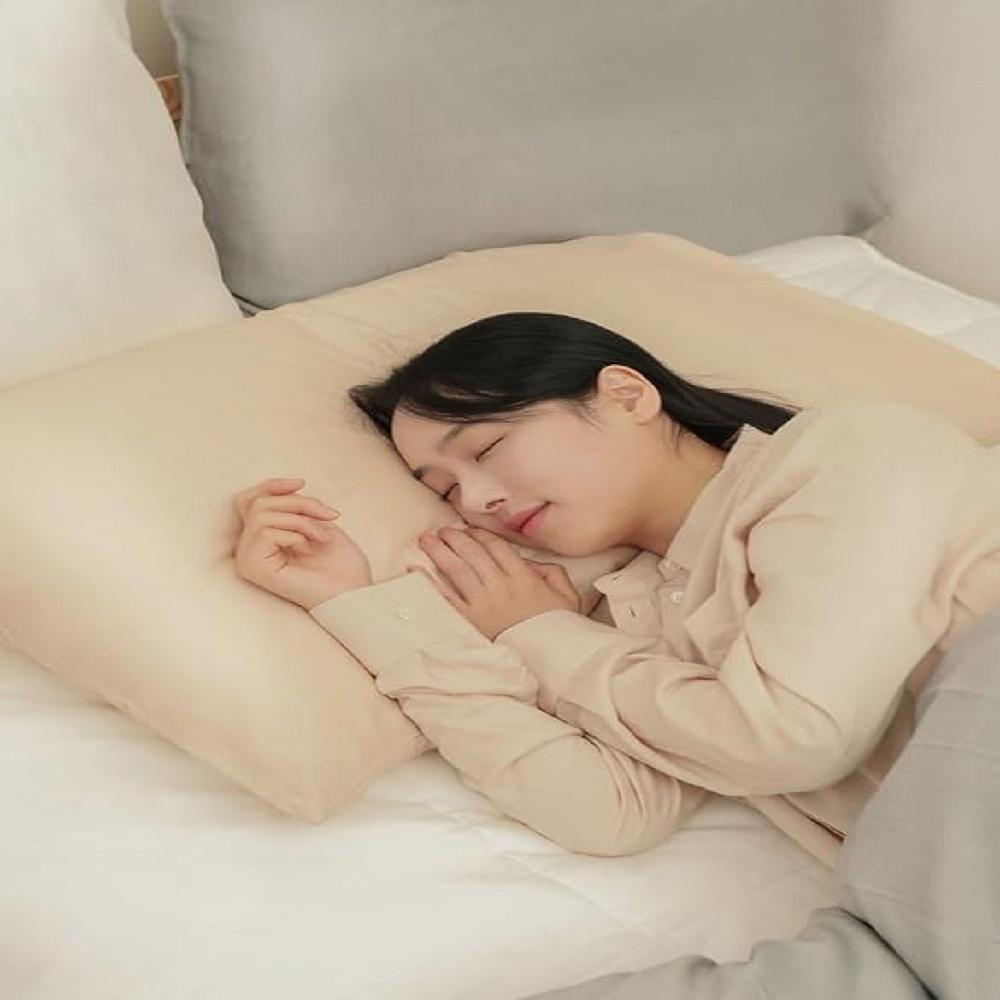 Puritual Collagen Pillowcase 20inch x 30inch_Prevents Hair Static, Non-Irritant, Soft, Natural Cooli