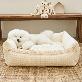 detail image2 MOONGMING Bumper Cushion for Pets, Cotton Linen, Safety Test Completed, Comfortable Cushion for Dogs