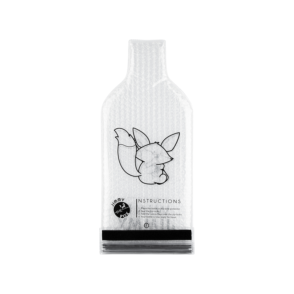 Wine Jimmy (1set 3pcs) | Reusable Wine Travel Protector Sleeves for Glass Bottles