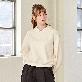 detail image1 [CUSTOMUS] ﻿Puff sleeve collar neckline crop sweat-shirt CXW23SKMT279
