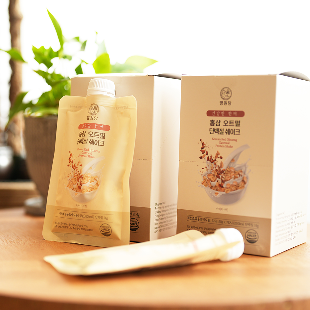 Korean Red Ginseng Oatmeal Protein Shake