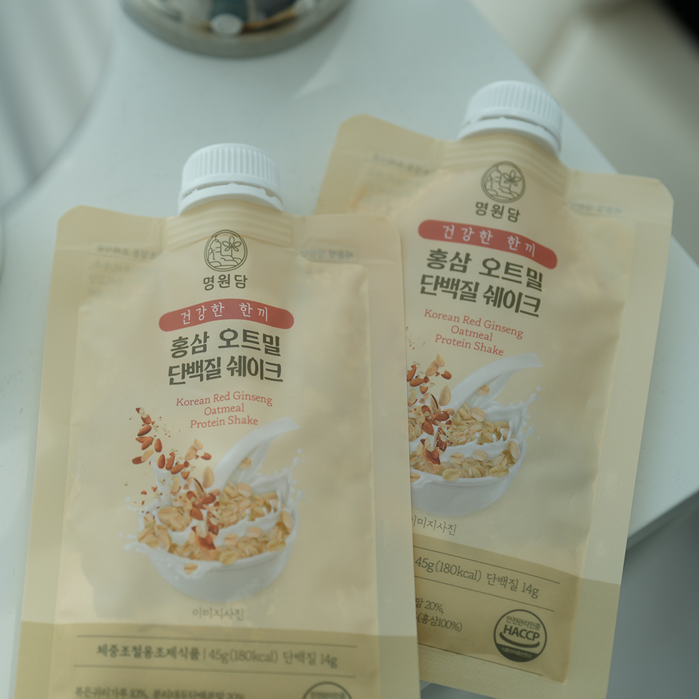 Korean Red Ginseng Oatmeal Protein Shake