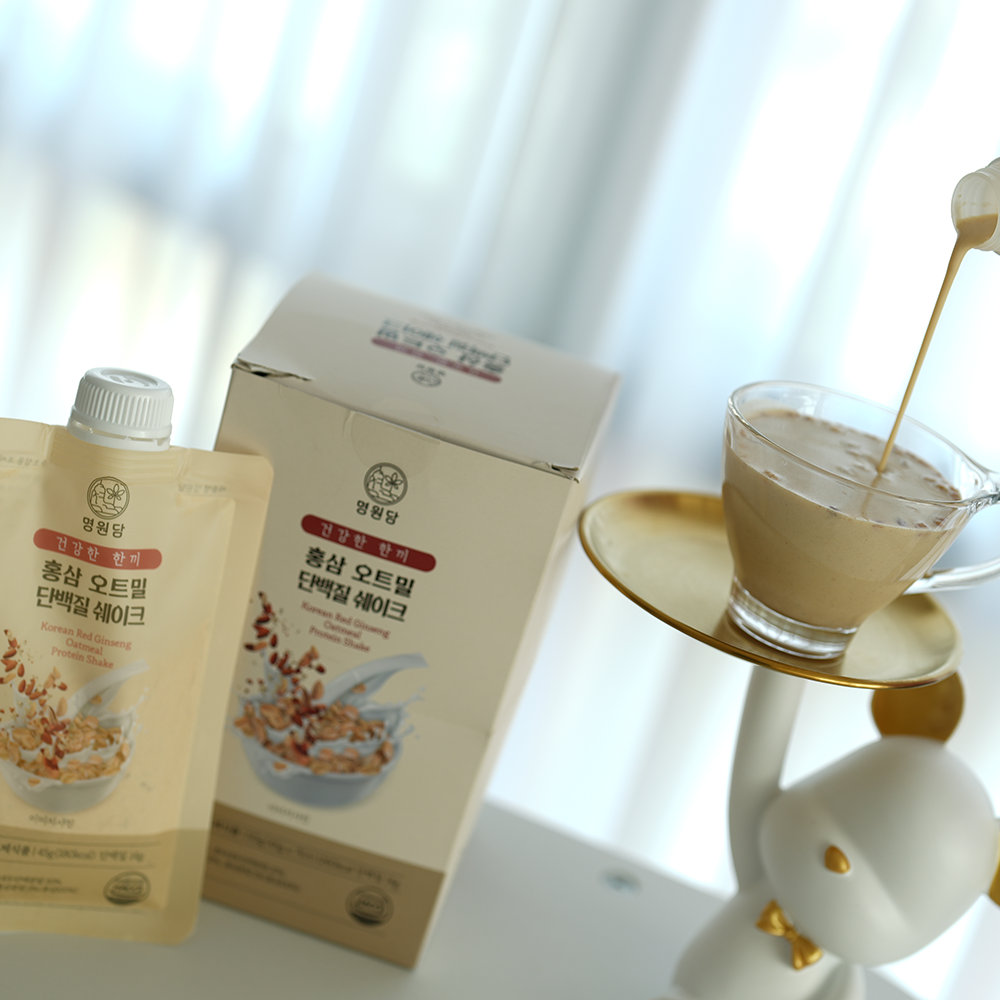 Korean Red Ginseng Oatmeal Protein Shake