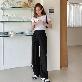 detail image1 [EVELLET] Cool Waistband Pants by Fable Length