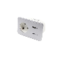 full image DAVCH QC08 Touch Built-in Outlet On the Bed with fast charger USB C Type Socket