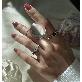 detail image5 Cross Angle Flower Miss Ring