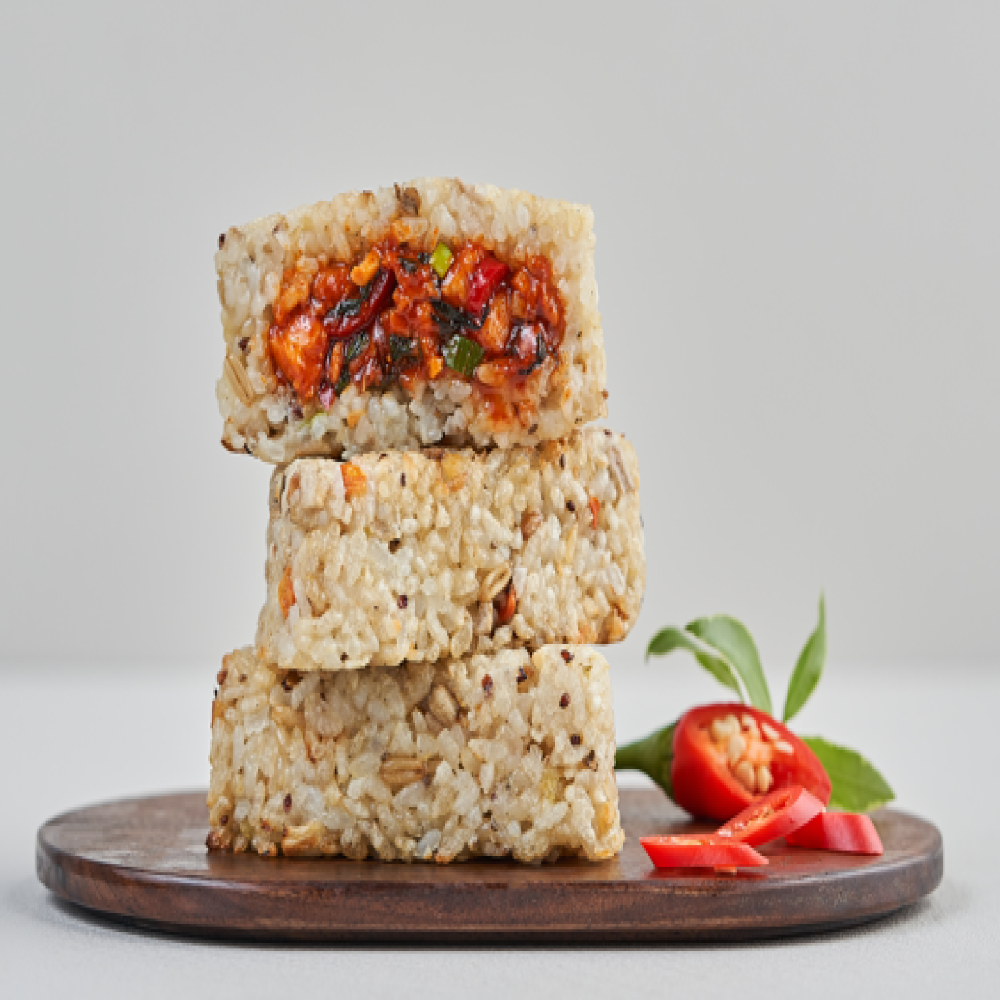 Protein rice balls