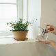 detail image2 Freefactory Flower Plant Pot with Drainage Holes and Saucer Tray(Medium/Ivory)