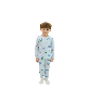 full image kids wear 30S 3/4 length modal <Hiking Dino>