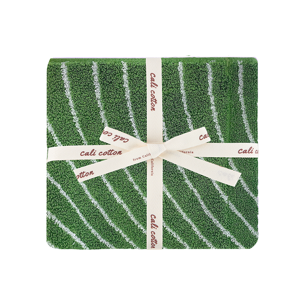 Santa Barbara Supima Hand Towel Grass Waves