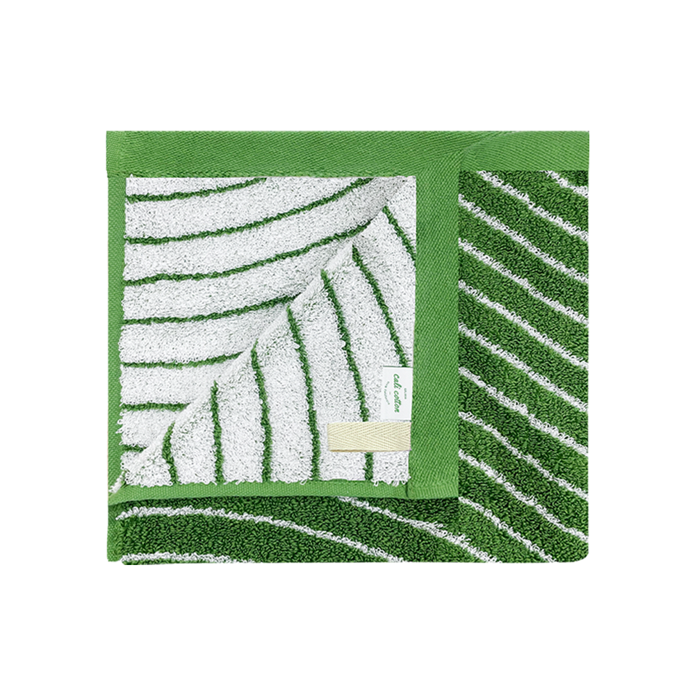 Santa Barbara Supima Hand Towel Grass Waves