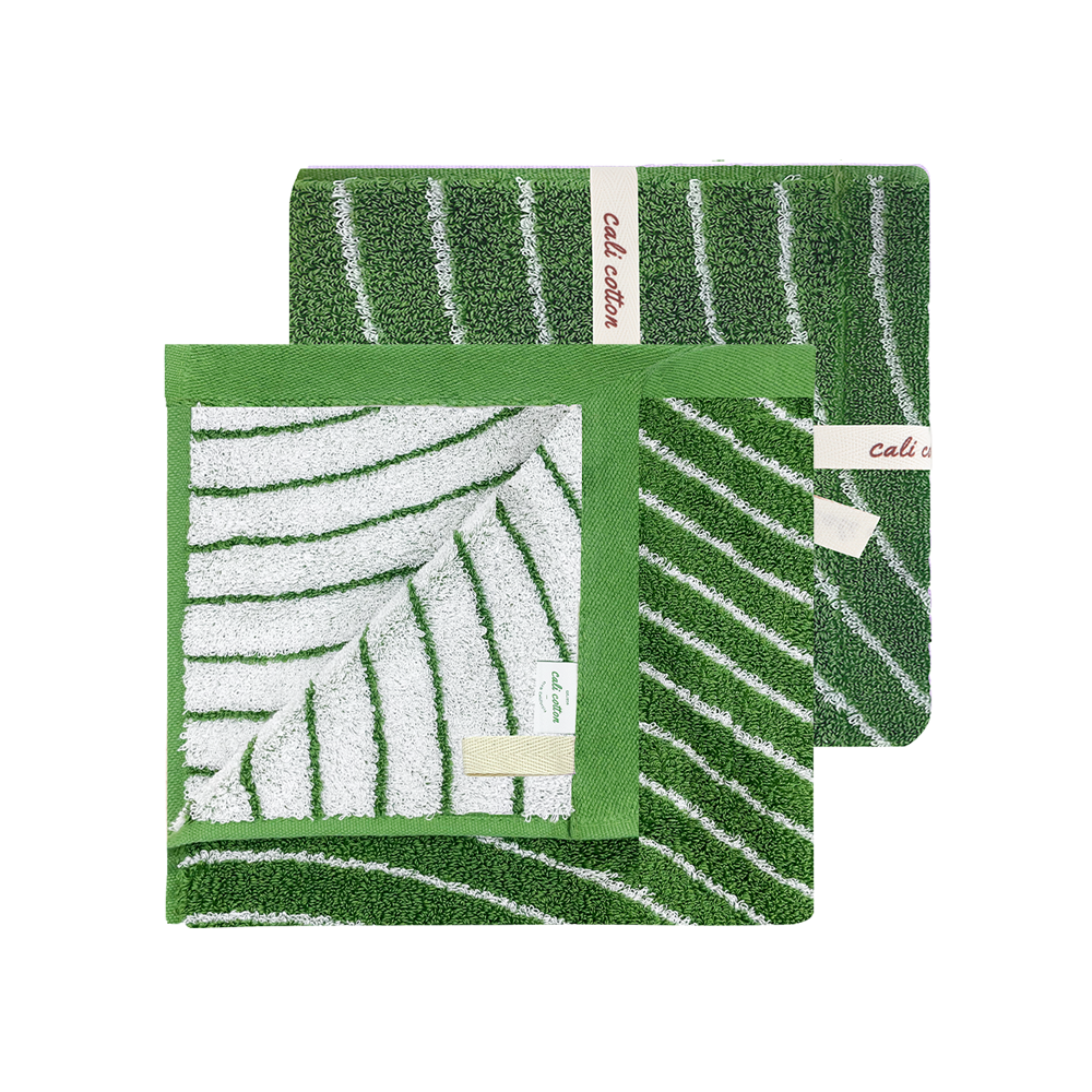 Santa Barbara Supima Hand Towel Grass Waves