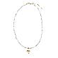 full image Lovely Pearl Heart Necklace