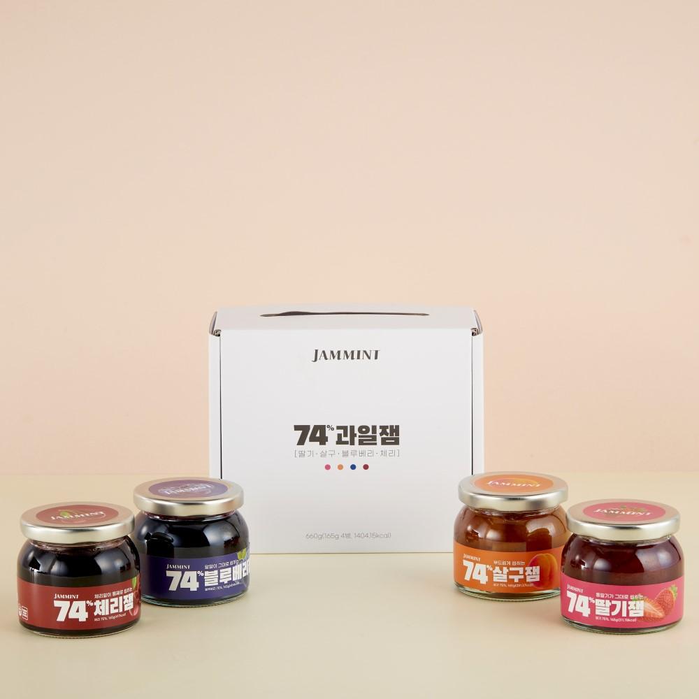JAMMINAT 74% Fruit Jam 4 types Gift Set