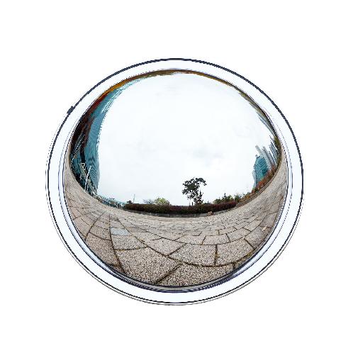 Dome shaped indoor convex mirror