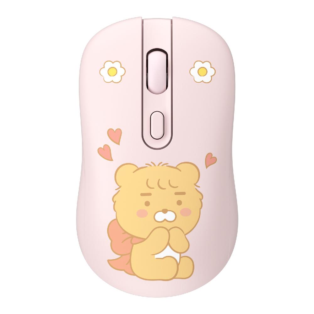 Kakao Friends Wireless Mouse Silent Mute Click for Laptop PC Office Computer 2.4GHz 800-1600 DPI